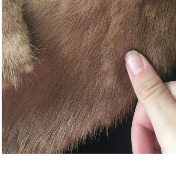 Vintage late late 1940’s 1950’s velvet swing coat with mink collar - Picture 6 of 8